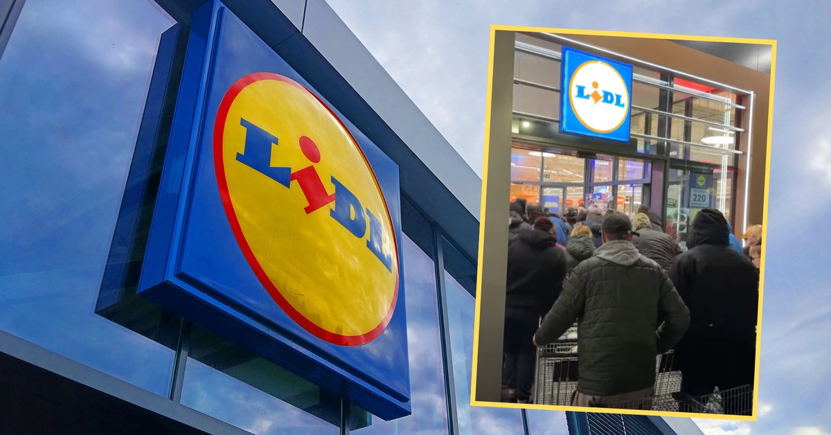Dantejskie sceny w nowo otwartym Lidlu. Klienci się taranowali. "Wołała o pomoc" - Onet