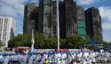 Są podejrzani po tragicznym pożarze w Hongkongu. Liczba ofiar przeraża