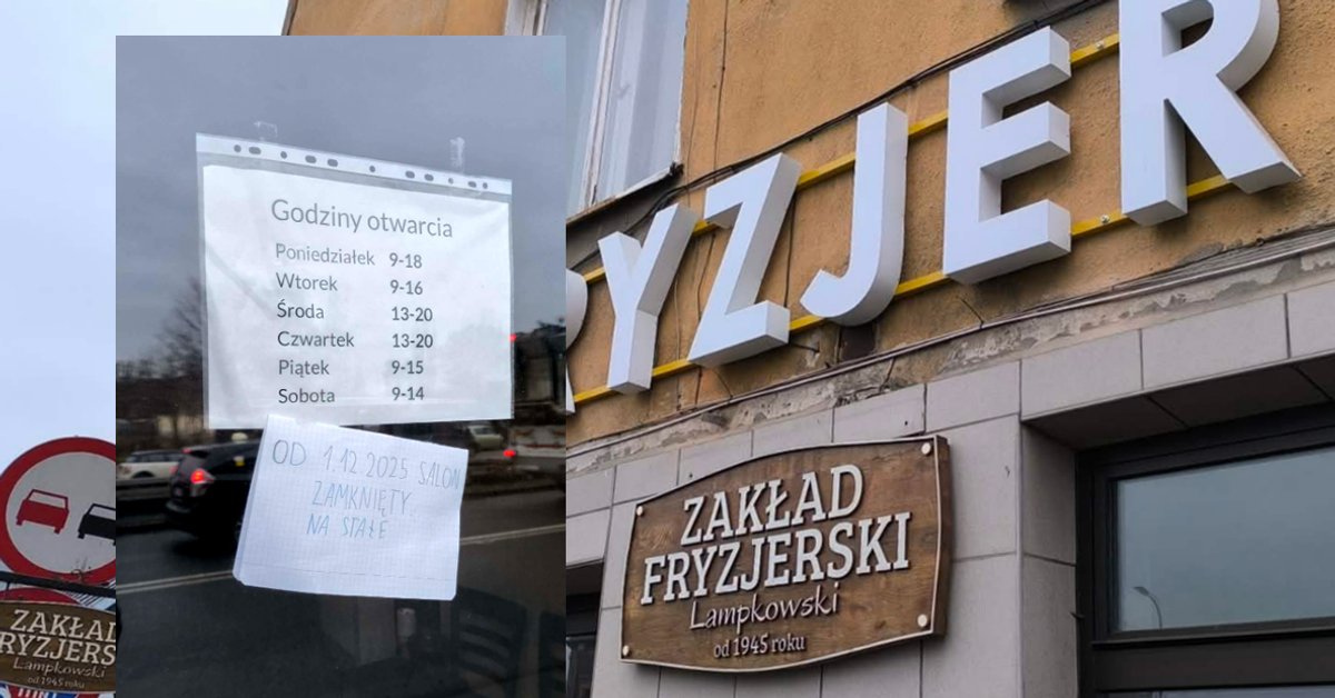 Koniec słynnego salonu fryzjerskiego. "Pan Gerard był prawdziwym mistrzem"