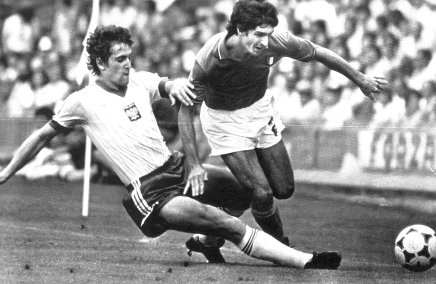 Marek Dziuba (z lewej) podczas MŚ 1982