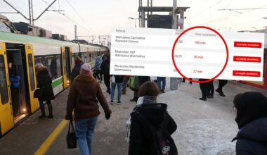 Opóźnienia na kolei w Warszawie