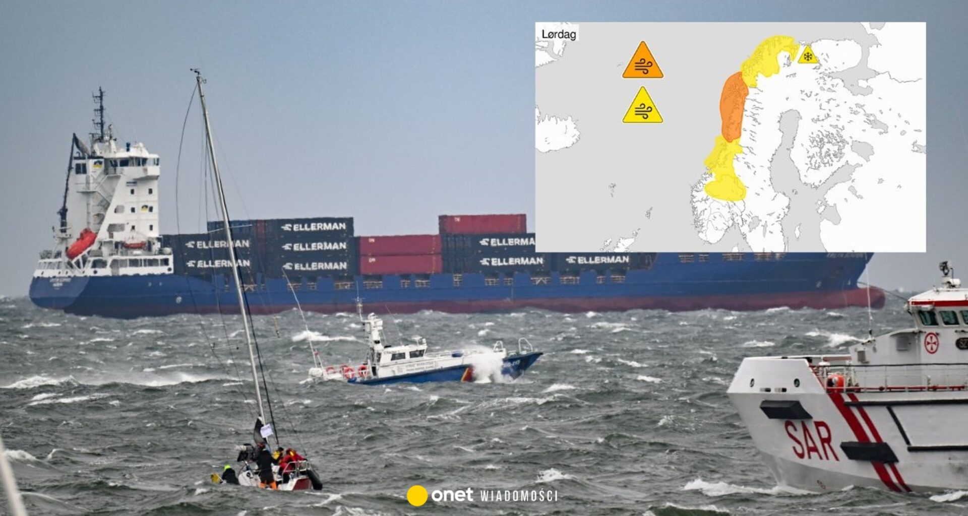 Promy do Polski odwołane. Sztorm paraliżuje transport w Szwecji - Onet Wiadomości