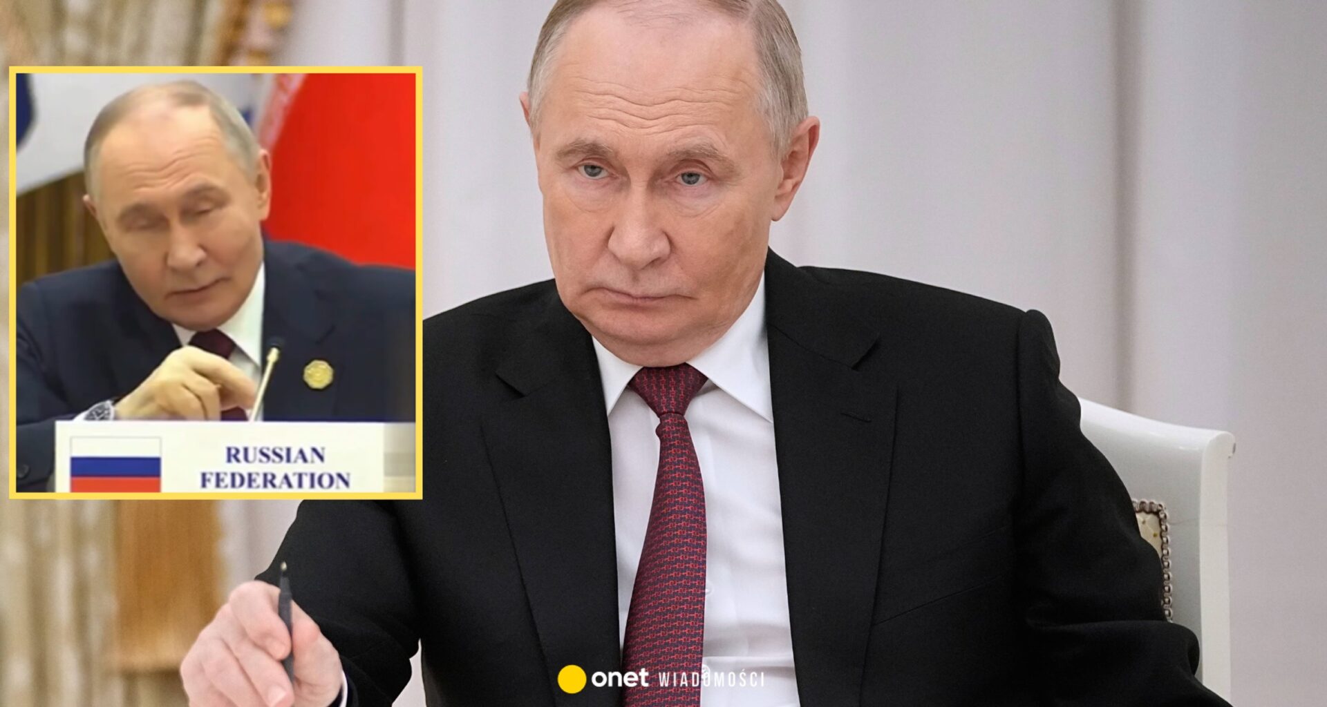 Wpadka Władimira Putina na oczach przywódców. Dyktator był zakłopotany [WIDEO]