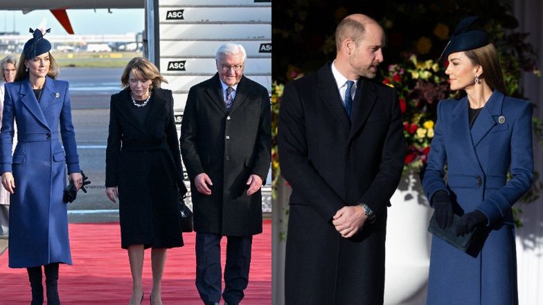 Książę William i księżna Kate witają prezydenta Niemiec (ZDJĘCIA)
