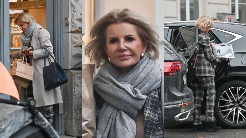 Joanna Racewicz zaparkowała na zakazie. Tak robi zakupy