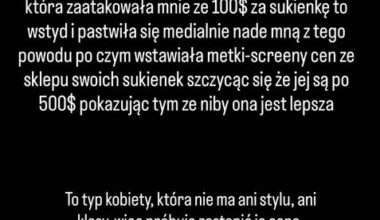 Odmieniona (?) Caroline Derpienski nadaje z CIUCHLANDU i staje w obronie osób kupujących używaną odzież: "Klasa nie ma ceny". Uderzyła też w Anetę Glam