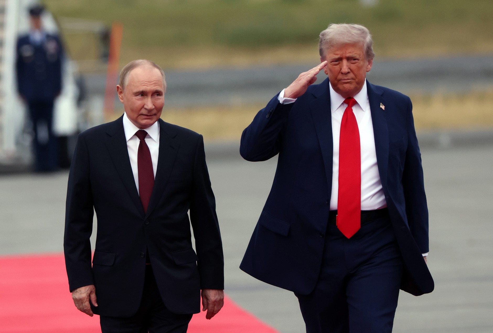 Władimir Putin i Donald Trump na Alasce, 15 sierpnia 2025 r.