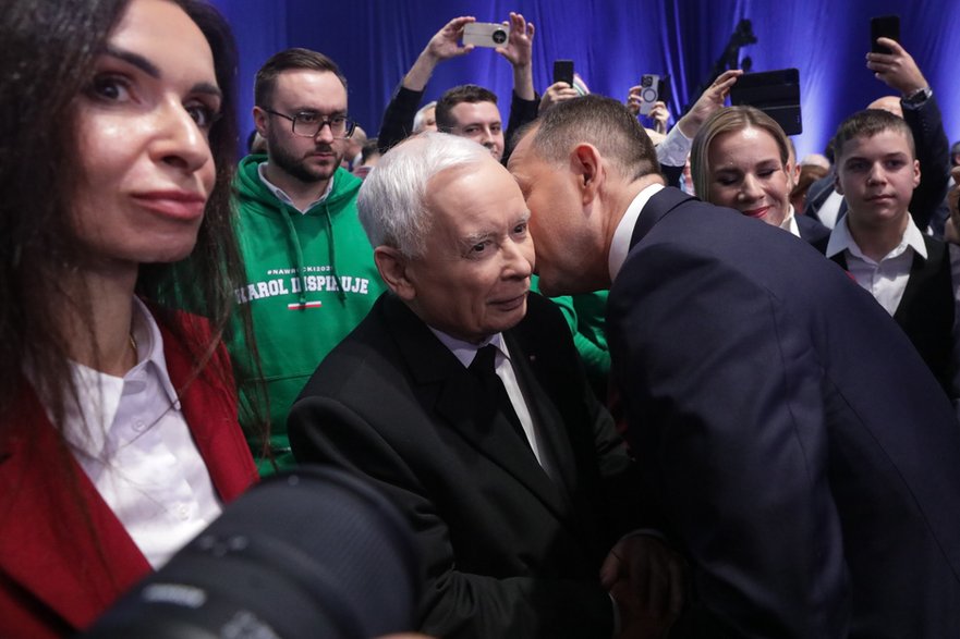 Jarosław Kaczyński i Karol Nawrocki w listopadzie 2024 r. 