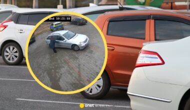 Zostawił ją w aucie na parkingu. Kamery uchwyciły, co się wydarzyło później