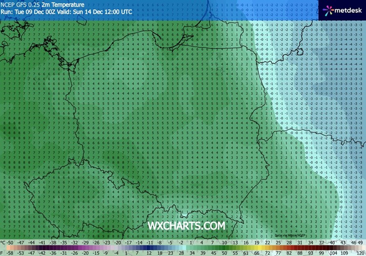 Koniec tygodnia przyniesie spadek temperatury, szczególnie na wschodzie