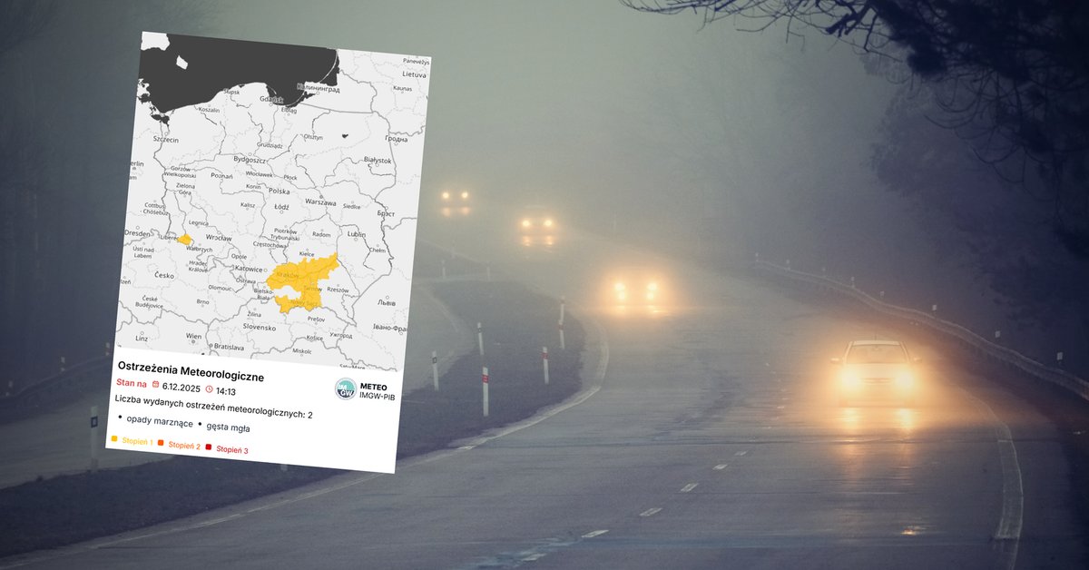 Południowa Polska zagrożona przez dwa zjawiska. IMGW wydał ostrzeżenia pierwszego stopnia - Onet