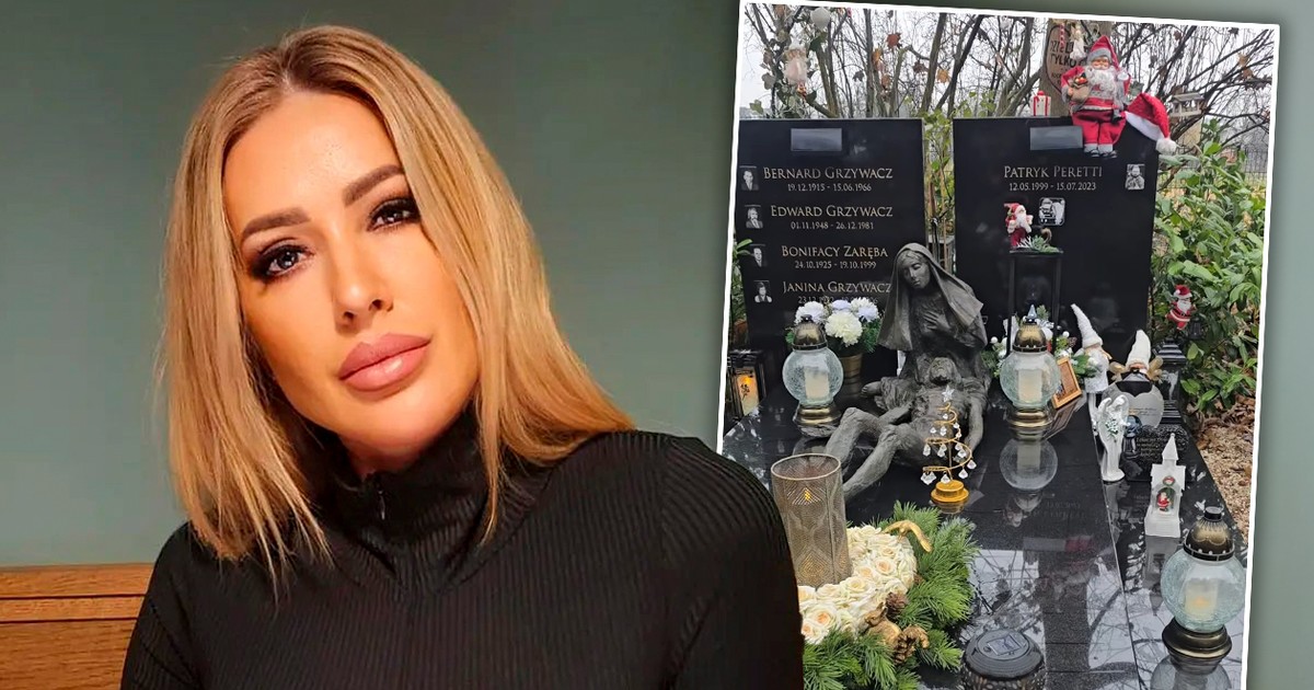 Sylwia Peretti odwiedziła grób syna przed świętami. Symboliczne prezenty poruszają