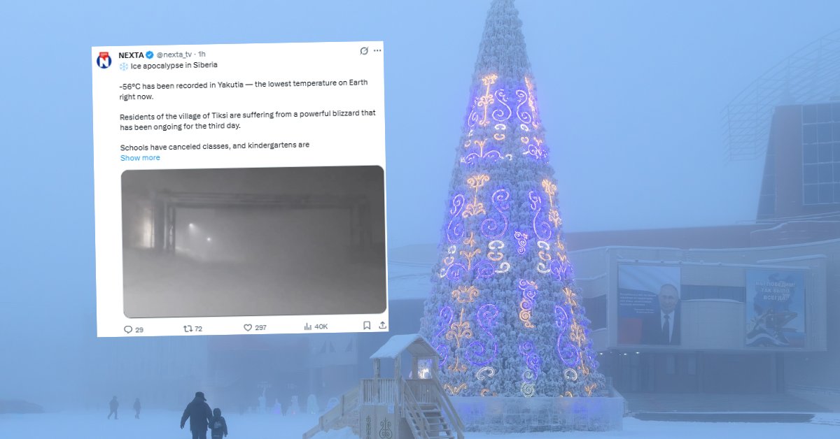 Mróz do -56 st. C w Rosji. "Ludzie nie mogą wyjść z domów" - Onet