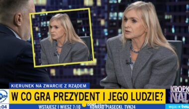 Mocne rozpoczęcie "Kropki nad i". Monika Olejnik nie gryzła się w język