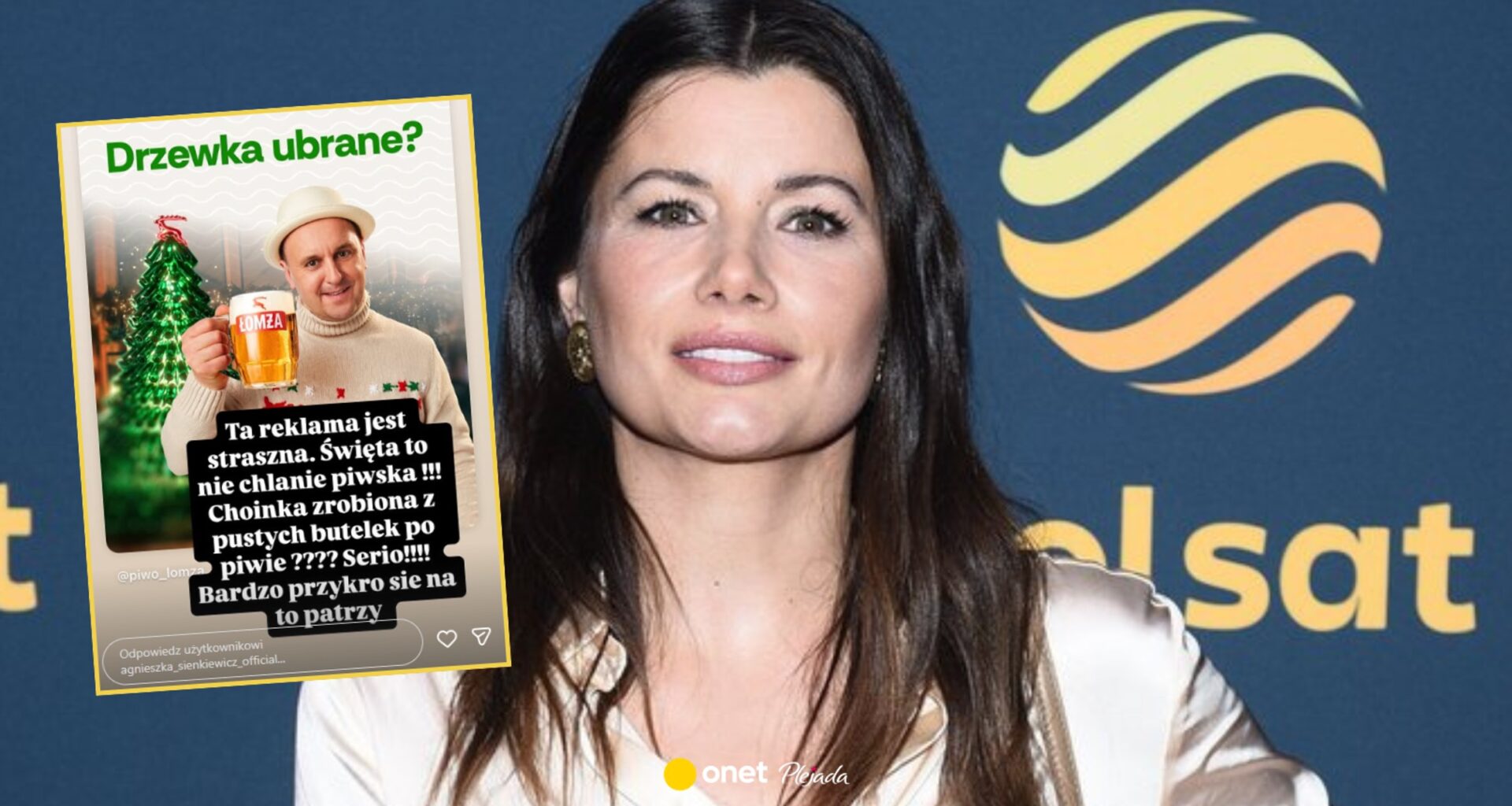 Agnieszka Sienkiewicz mocno o reklamie z udziałem Adama Woronowicza. "Przykro"