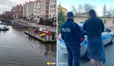 Wyszedł z rzeki i twierdził, że jego koledzy tam są. Fałszywy alarm w Gdańsku