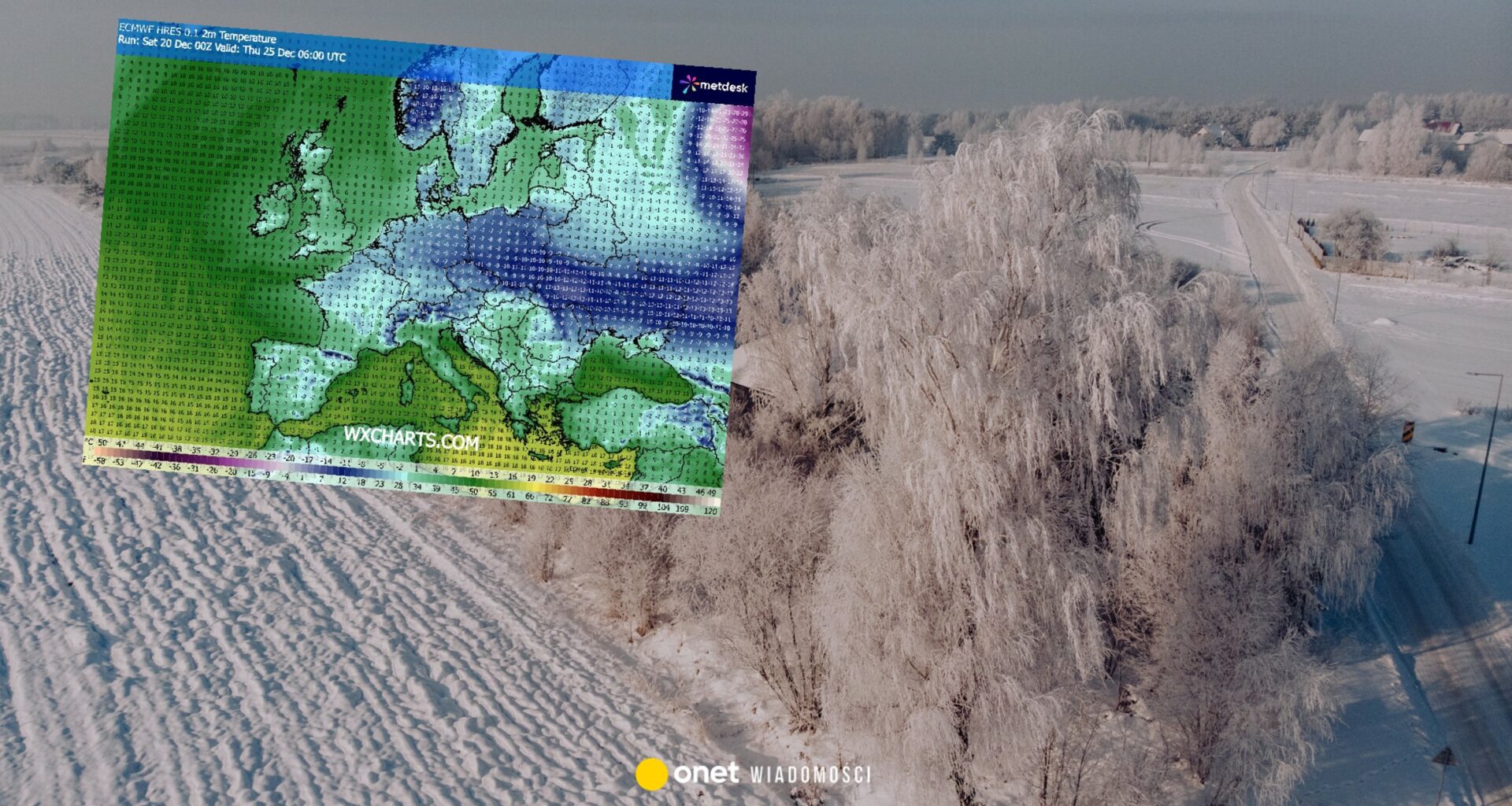Fala mroźnej pogody wtargnie do Polski od wschodu. Nadchodzi potężny antycyklon