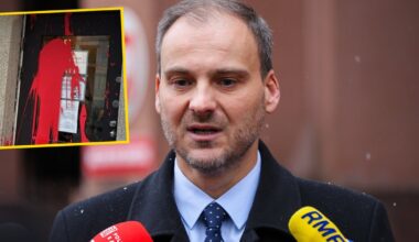 Atak na polski konsulat w Brukseli. Budynek oblany czerwoną farbą - Onet