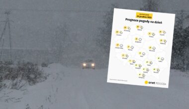 Zimowa pogoda ze śniegiem wtargnie dziś do Polski. Możliwe są nawet burze