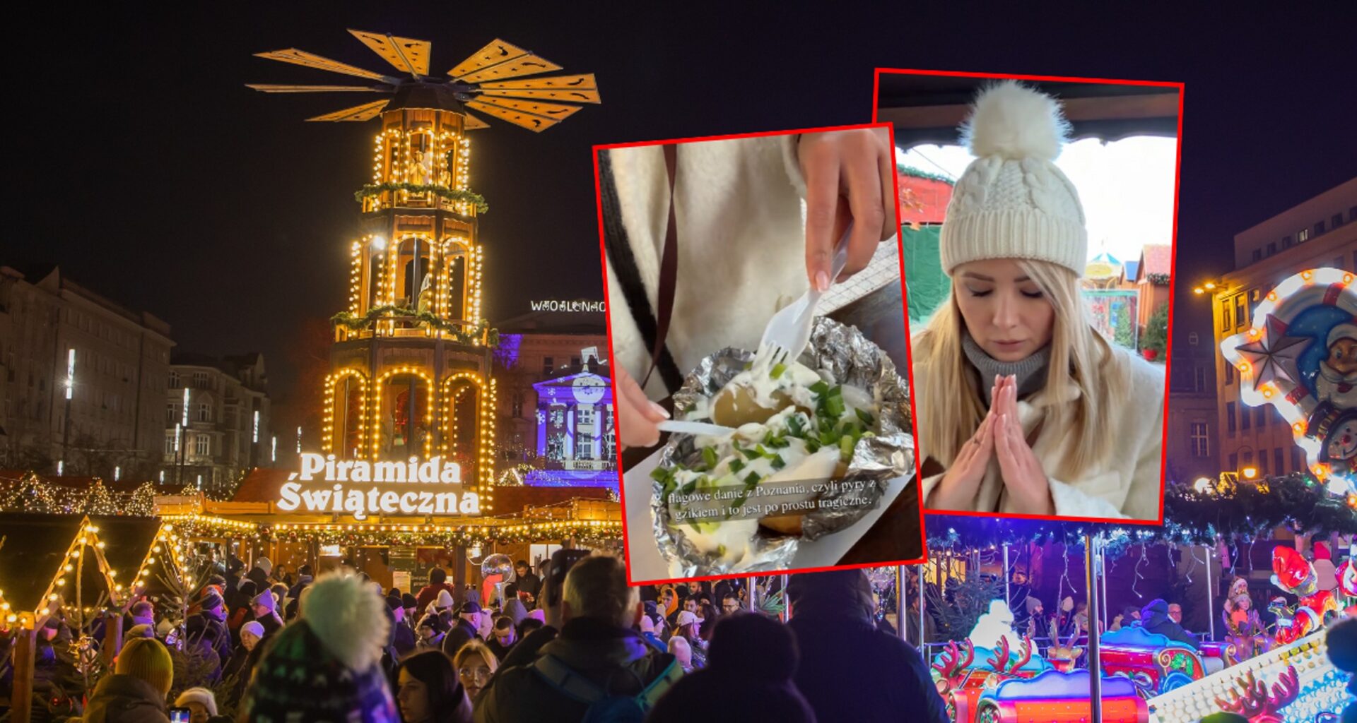 Tiktokerka sprawdziła ceny i jakość jedzenia na jarmarku w Poznaniu