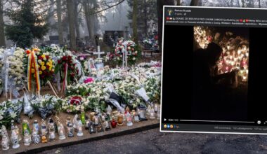 Przyprowadził zwierzęta na grób Danusi. Spotkał jej mamę. Przejmujące sceny