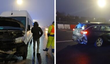 Kolizja przed bramkami w Balicach. Utrudnienia na A4 - Onet