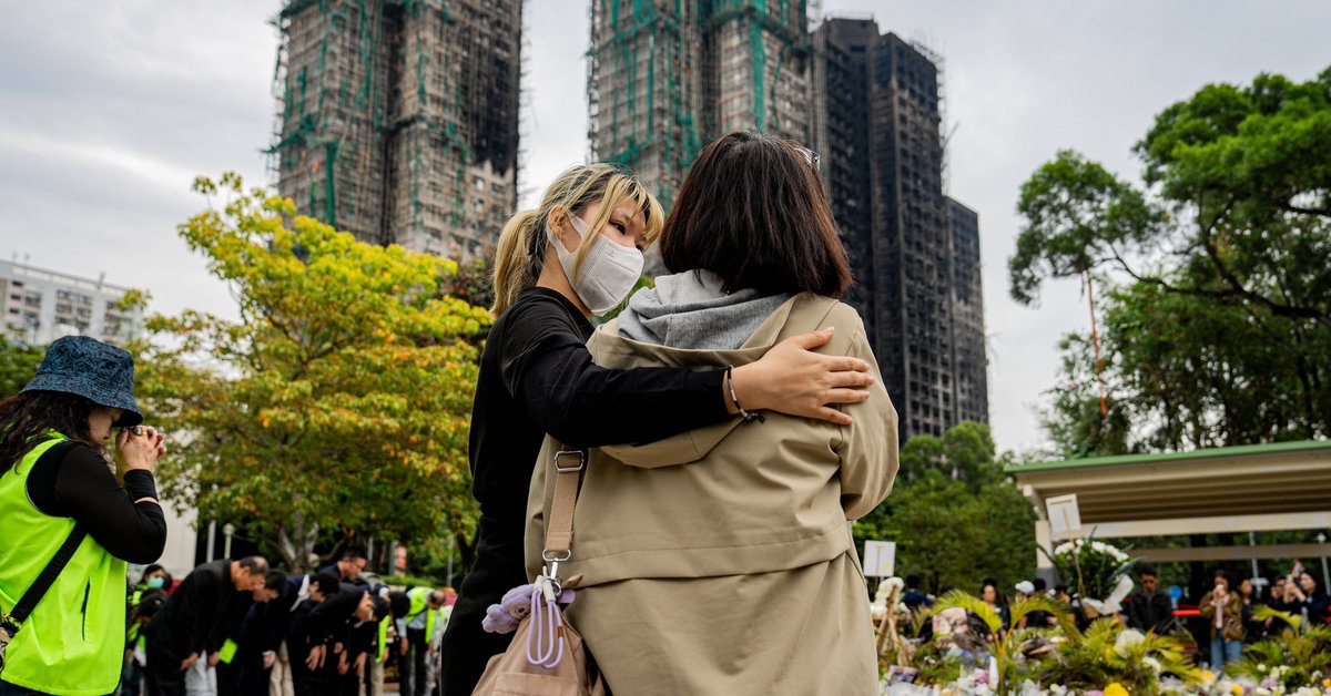 Zakończono przeszukiwanie pogorzeliska na osiedlu Tai Po