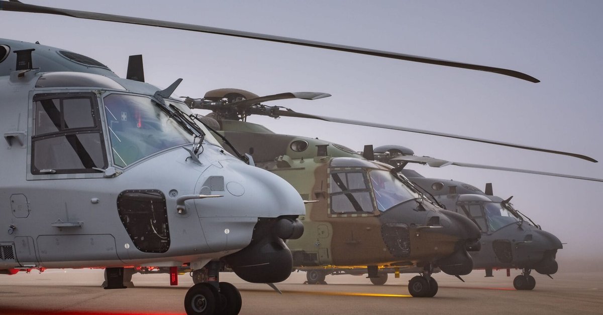 Śmigłowce HN90 trzech rodzajów sił zbrojnych Hiszpanii