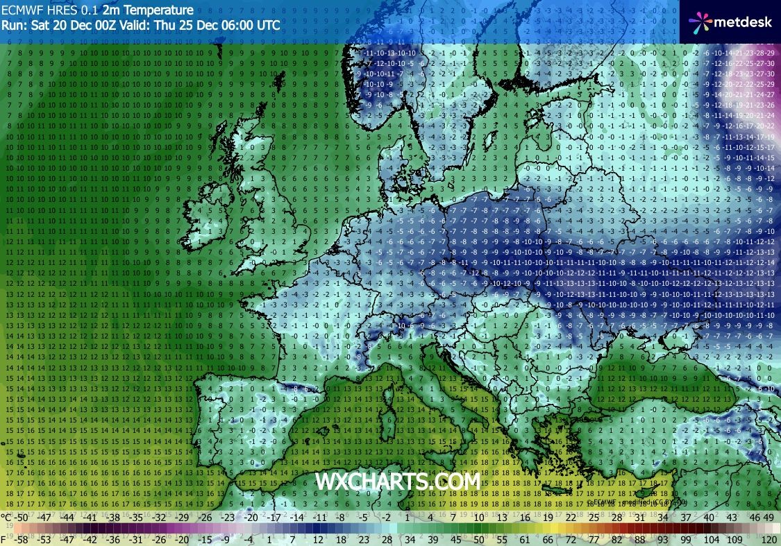 W święta do Polski napłynie mroźne powietrze