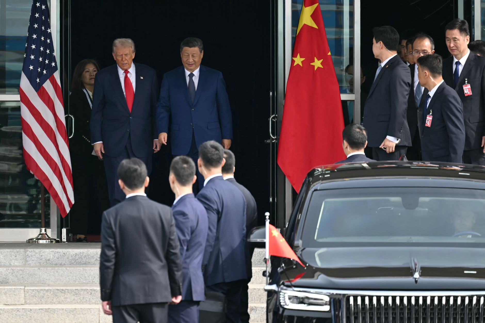 Donald Trump i Xi Jinping w Pusan w Korei Południowej, 30 października 2025 r.