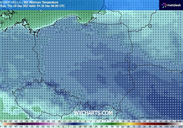 Nocami wszędzie może chwytać kilkustopniowy mróz