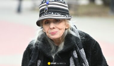 Barbara Wrzesińska na pogrzebie Agnieszki Maciąg. Była synową aktorki