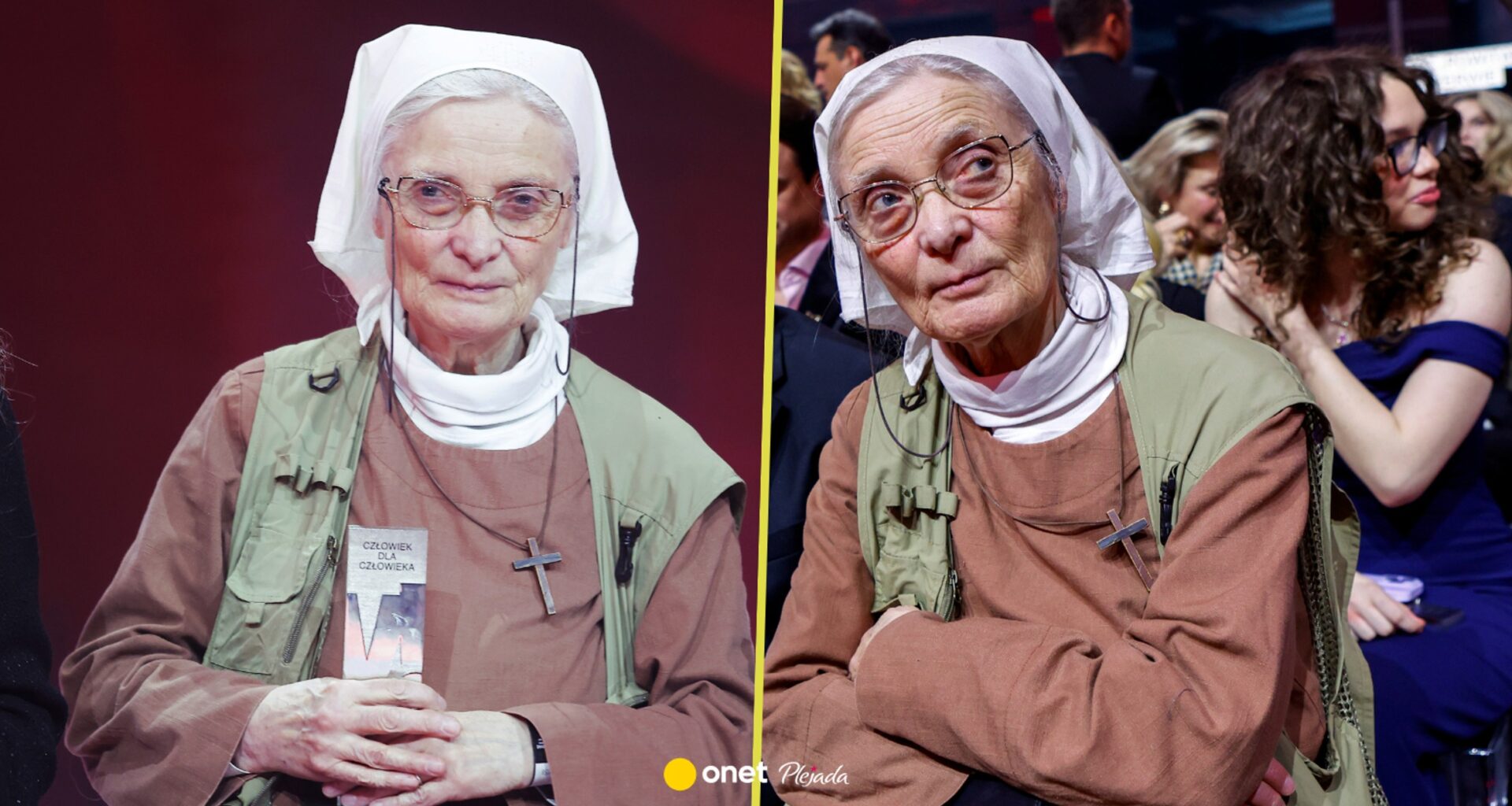 Siostra Chmielewska nie kryła zakłopotania na scenie. "Usiądźcie państwo, bo głupio mi"