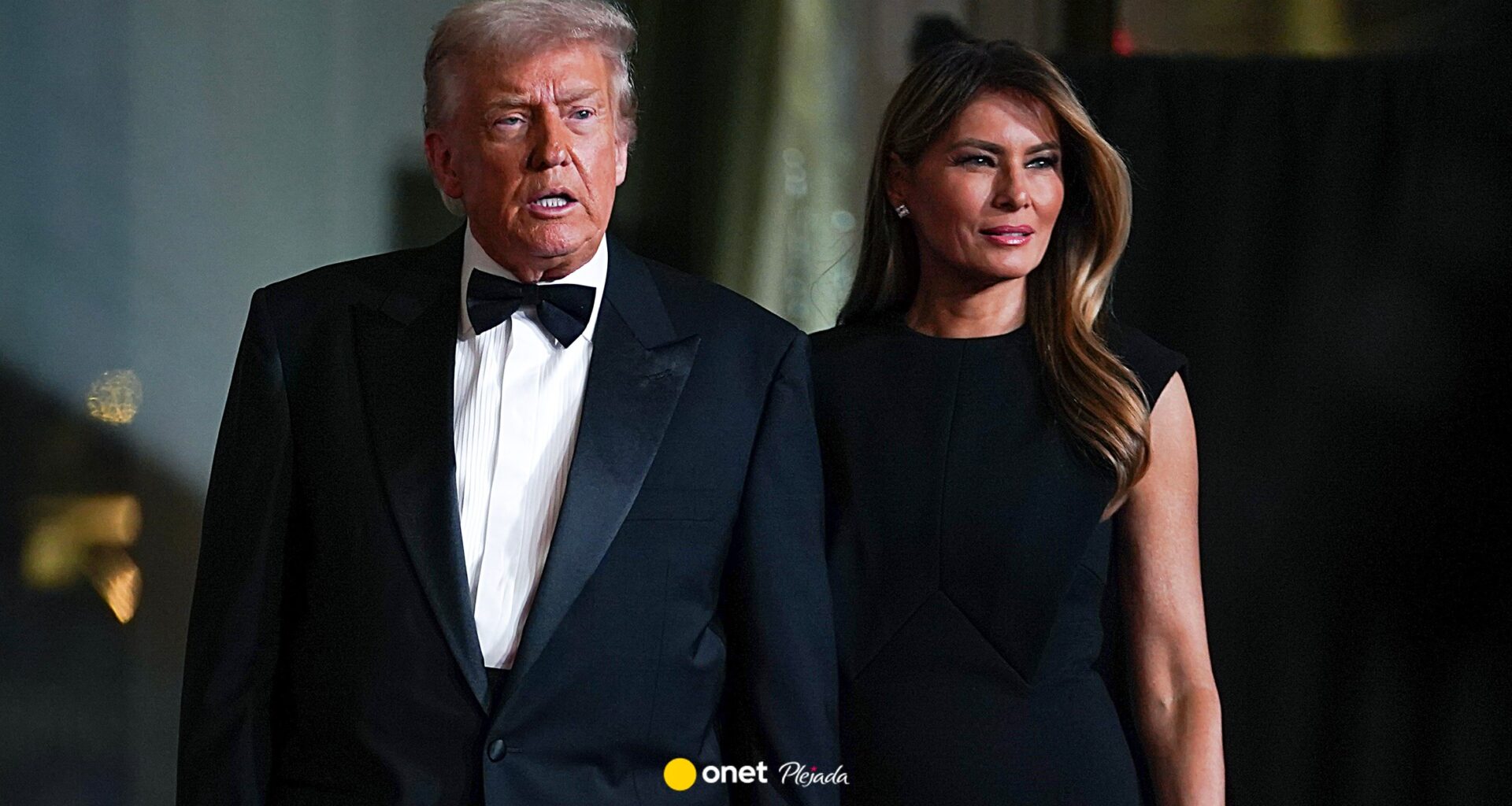 Donald Trump pod rękę z żoną. Melania Trump tym razem przyjęła zaloty