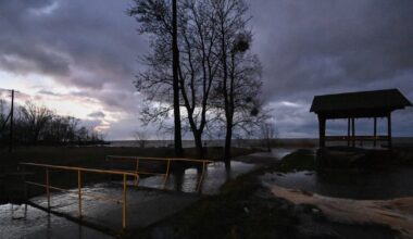 Podniesiony stan Zalewu Wiślanego