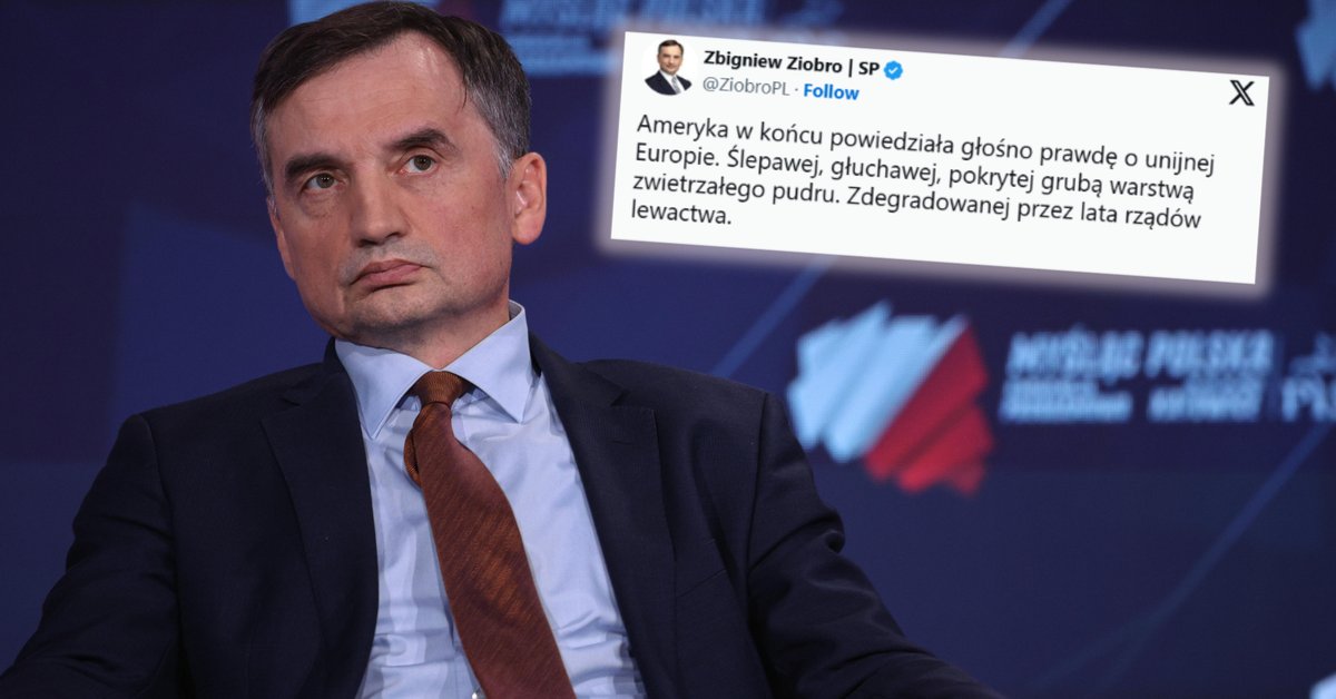 Zbigniew Ziobro o polityce Donalda Trumpa. "Stawia trafną diagnozę" - Onet