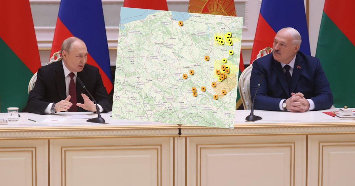Rosja i Białoruś prowokują Polskę. Biuro Bezpieczeństwa Narodowego publikuje mapy