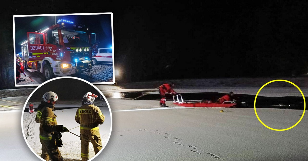 kobieta z dzieckiem wpadła do stawu. Trwa dramatyczna akcja ratunkowa