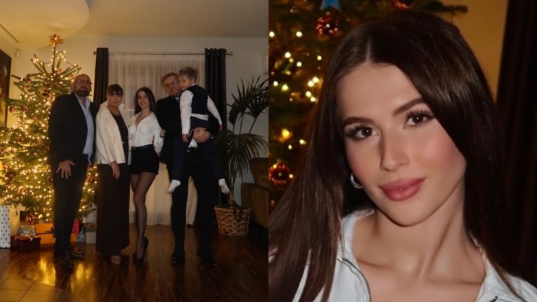 Uchachana była żona Marcina Mroczka pozuje z synami w świątecznej scenerii (FOTO)
