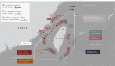 Drugi dzień manewrów chińskiego wojska wokół Tajwanu