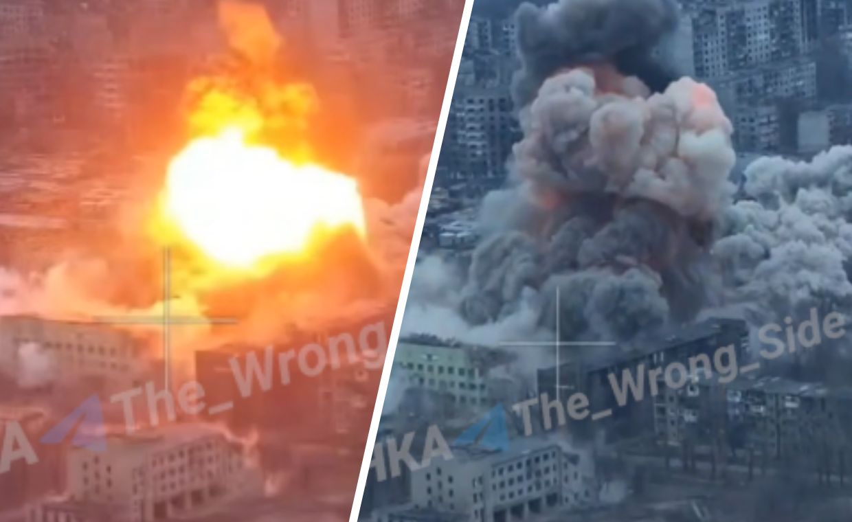 Trzytonowa bomba spadła na Myrnohrad. Trudna sytuacja Ukraińców