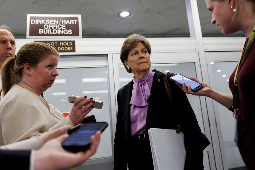 Demokratyczna senator Jeanne Shaheen, Waszyngton, 18 grudnia 2025 r.