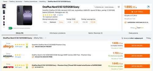 OnePlus Nord 5 promocja cena