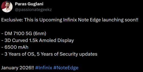 Infinix Note Edge