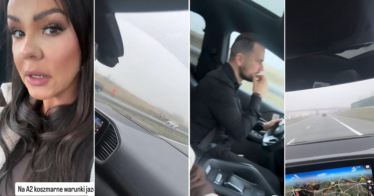 Przerażające sceny na autostradzie. Sylwia Bomba wszystko nagrała