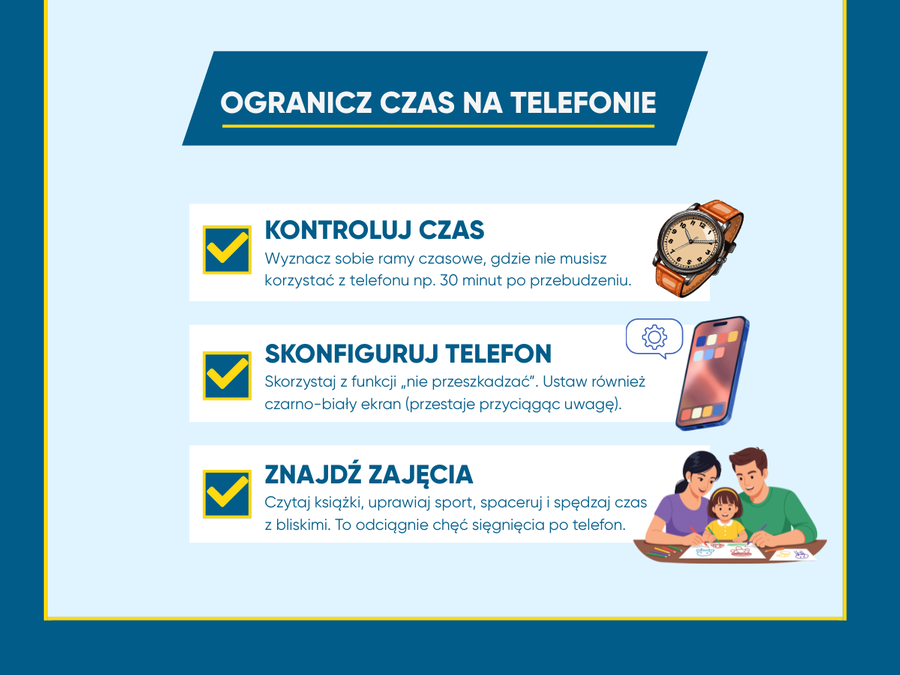 Ogranicz czas spędzany przed ekranem smartfona, kontroluj go i znajdź alternatywne zajęcia
