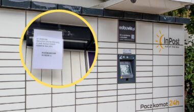 Na paczkomacie zawisła kartka. Kurier ma prośbę do użytkowników [ZDJĘCIE]