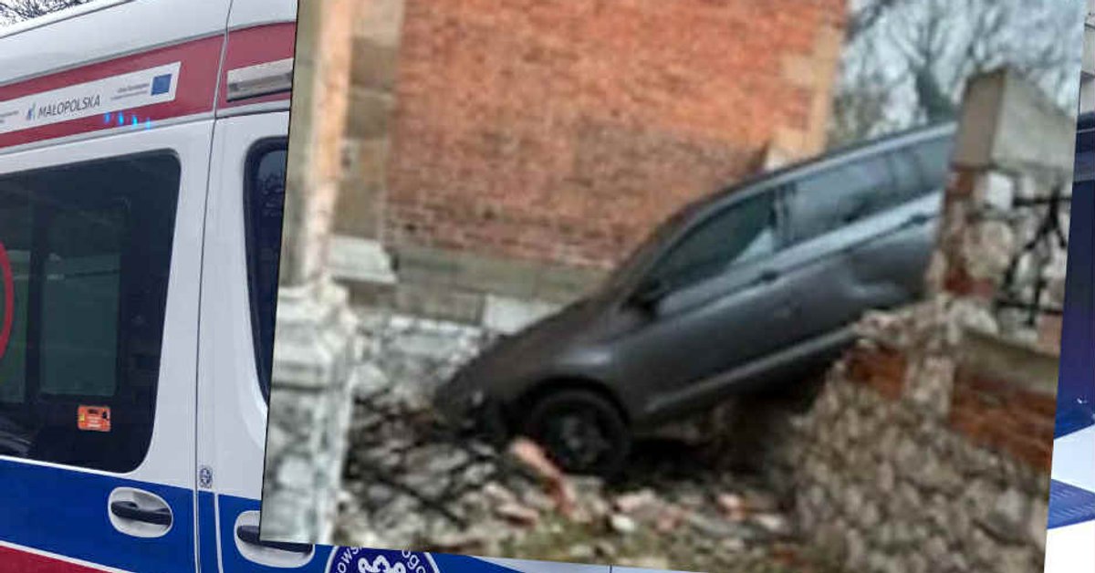 Obcokrajowiec wjechał w zabytkowy kościół w Krakowie