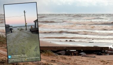 Pokazali nagranie z Jantaru. "Natura bierze swoje". Takie zjawisko jest niezwykle rzadkie