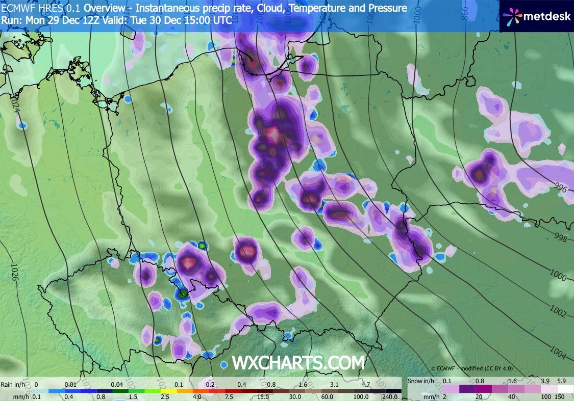W kolejnych godzinach mocno sypnie m.in. w Warszawie